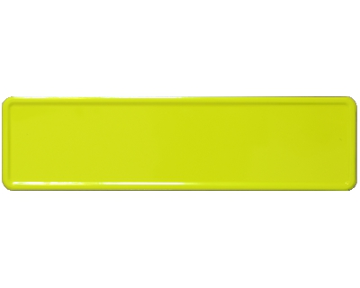 Nameplate yellow 340 x 90 mm